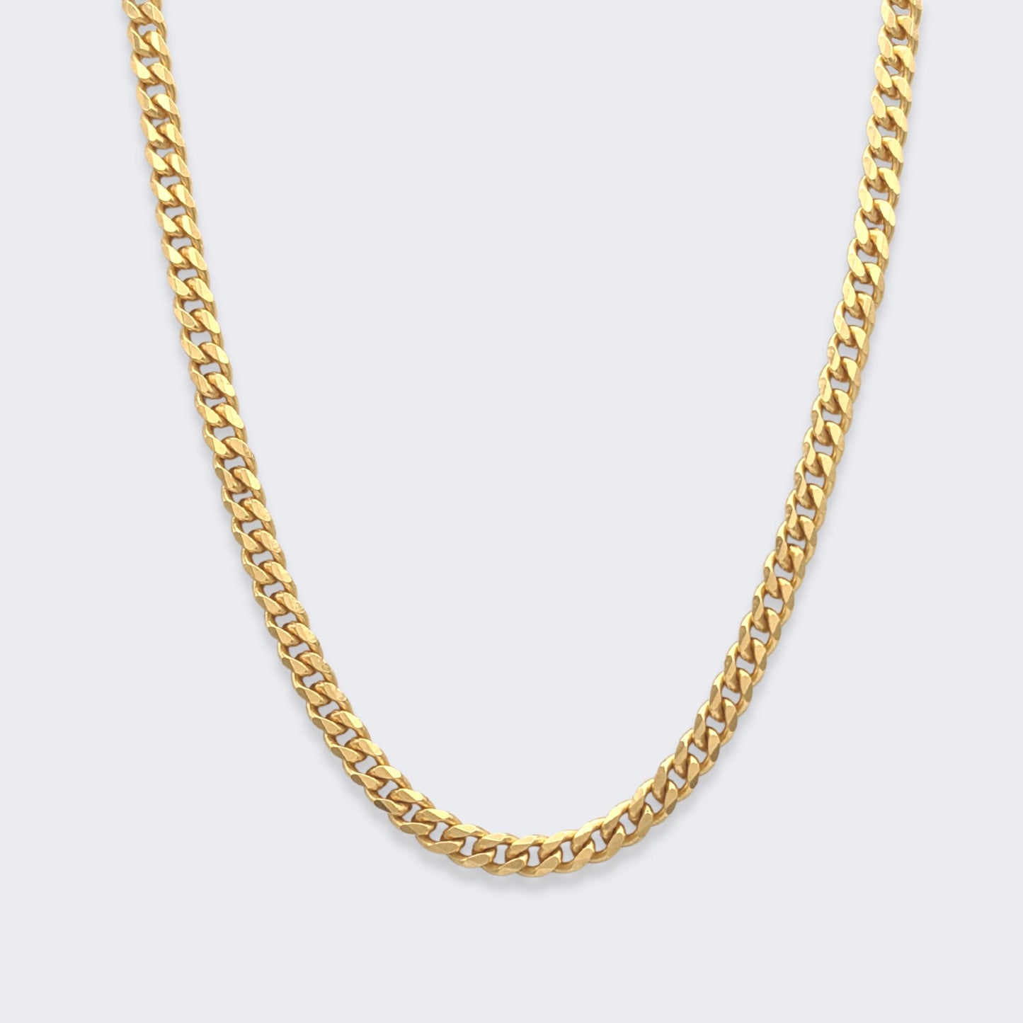mars fish bone necklace in 18k gold vermeil chain detail view