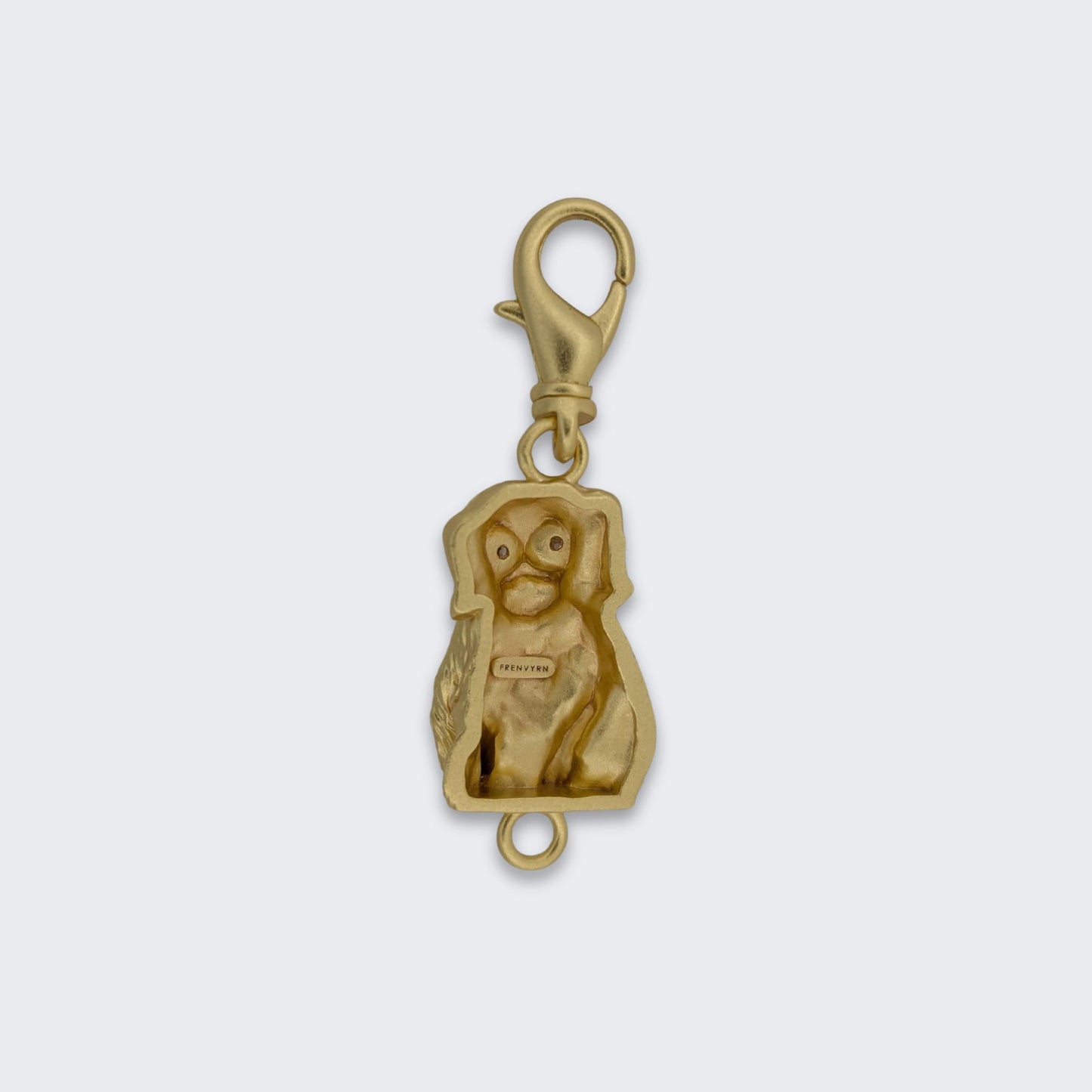 Puppy Convertible Tiger's Eye Bracelet Bag Charm