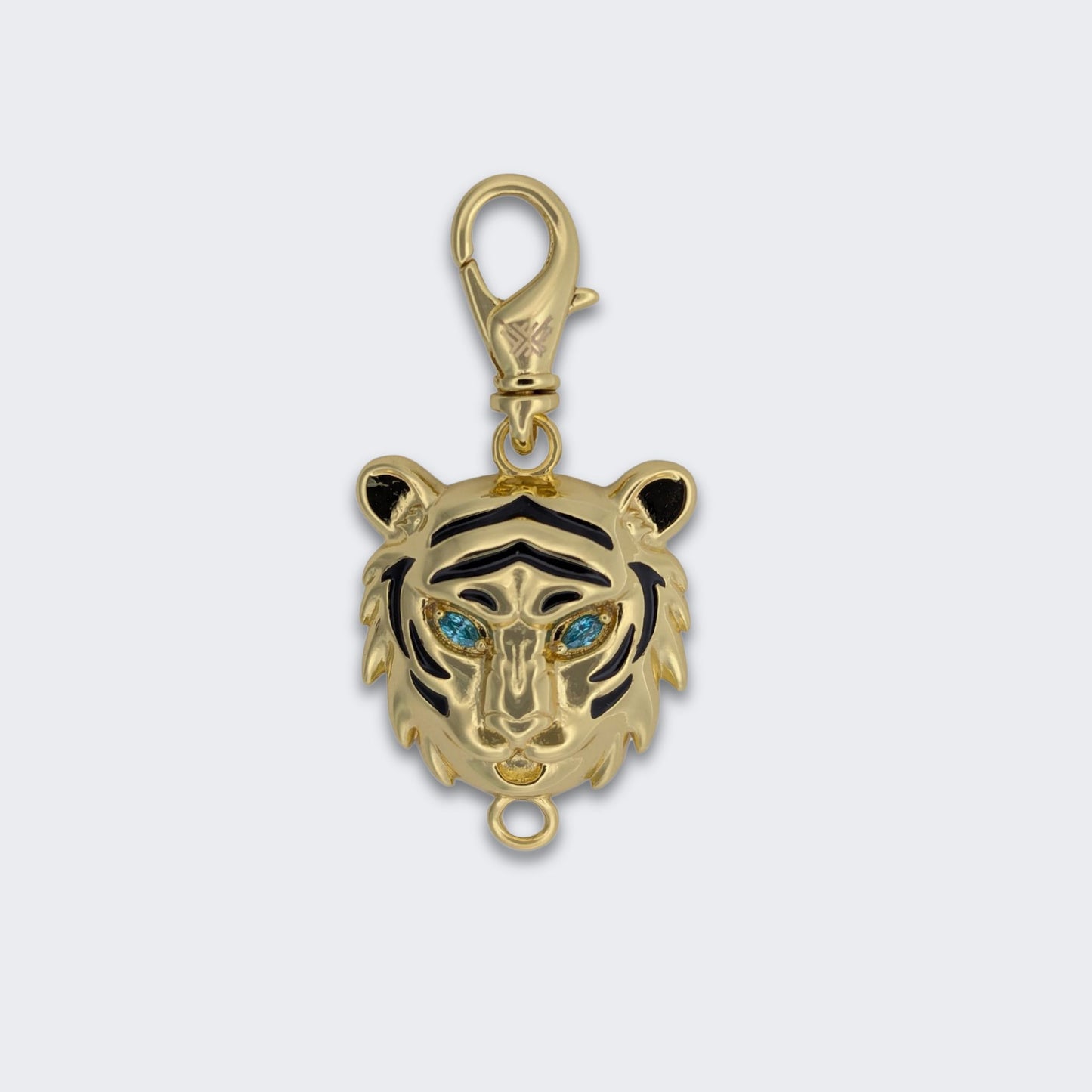 Tiger Convertible Malachite Bracelet Bag Charm